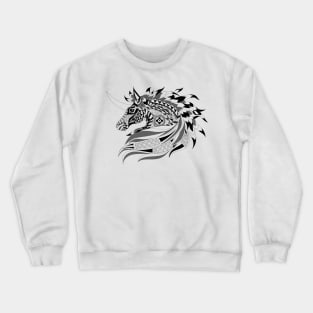 Tribal Unicorn ecopop Crewneck Sweatshirt